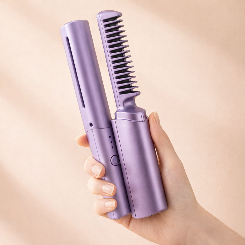 Cepillo Para Cabello Recargable 2 en 1